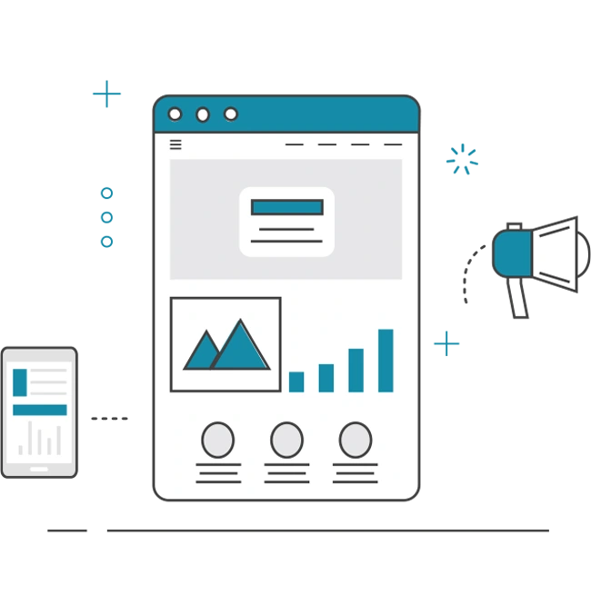 Webseite landingpage